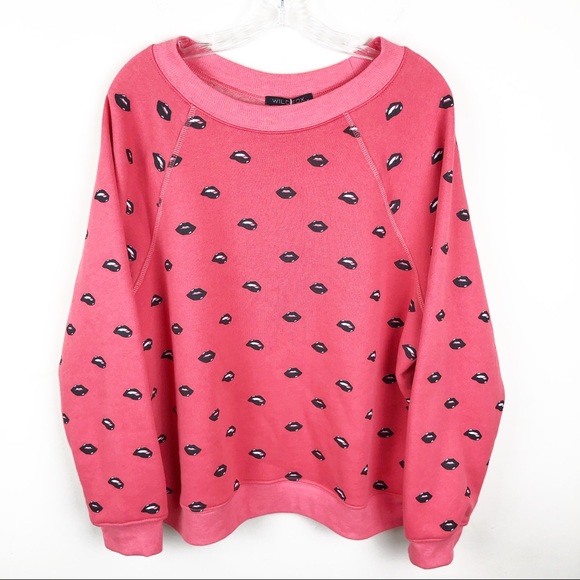 WILDFOX Lip Service Sommer Sweater large - Picture 2 of 5